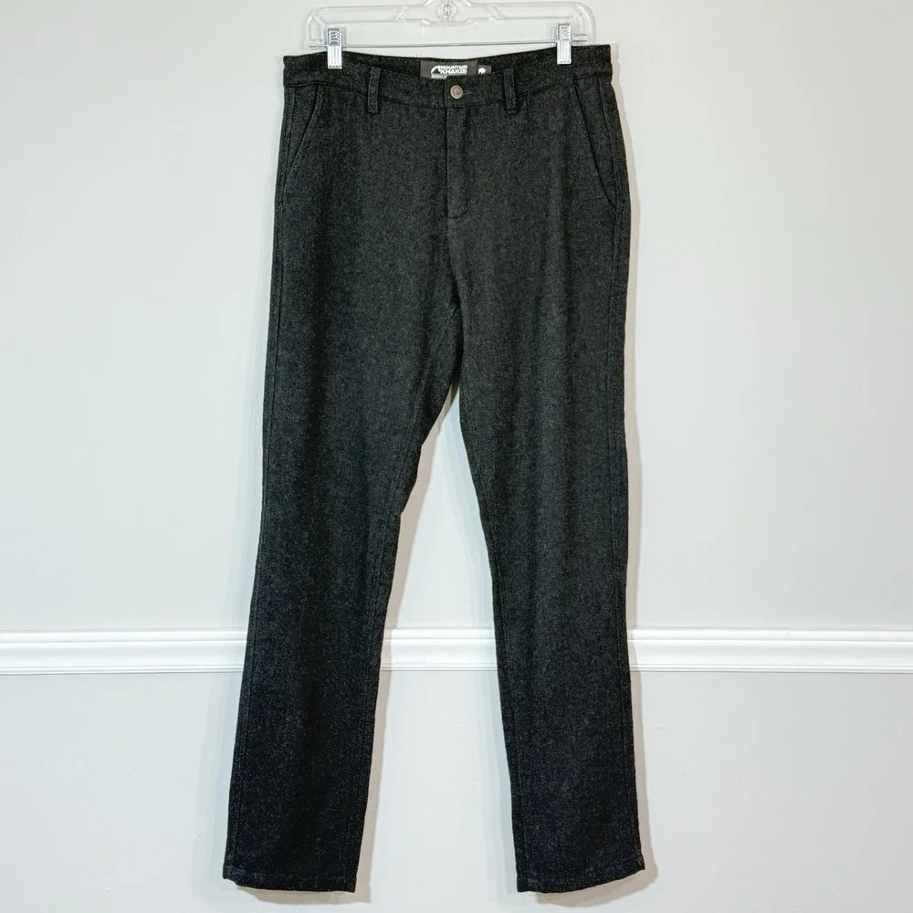 Mountain Khakis Men's Wool Blend Archer Herringbone Pant Modern Fit 31X32